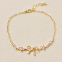Image 2 of Pink Bow Bracelet 🎀