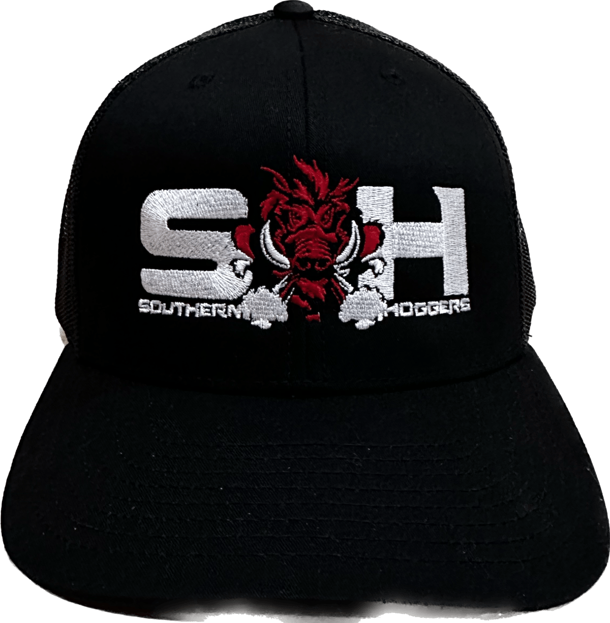 Image of SH Black Snapback Mesh Hat / Richardson 112