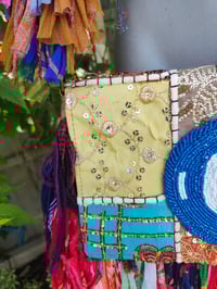 Image 4 of FRILL body cross Sari bag with ruffle -large detachable strap- Protection Eye 1