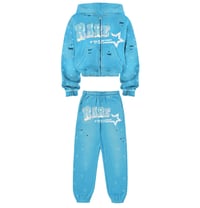 RARE MIAMI BLUE RHINESTONE SET