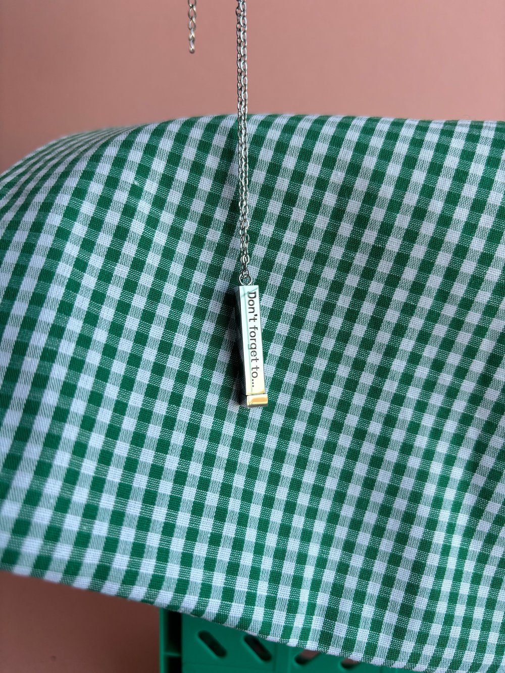 Image of Hidden message bar pendant