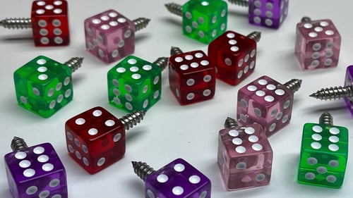 Image of Dice License Plate Screws