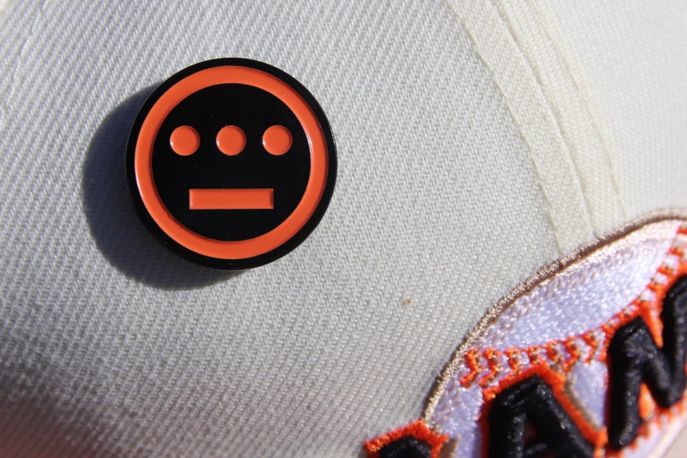 Image of Hiieroglyphics Hiero Enamel Pin - Black / Orange