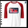 Ride The Wave 3/4 sleeve raglan shirt