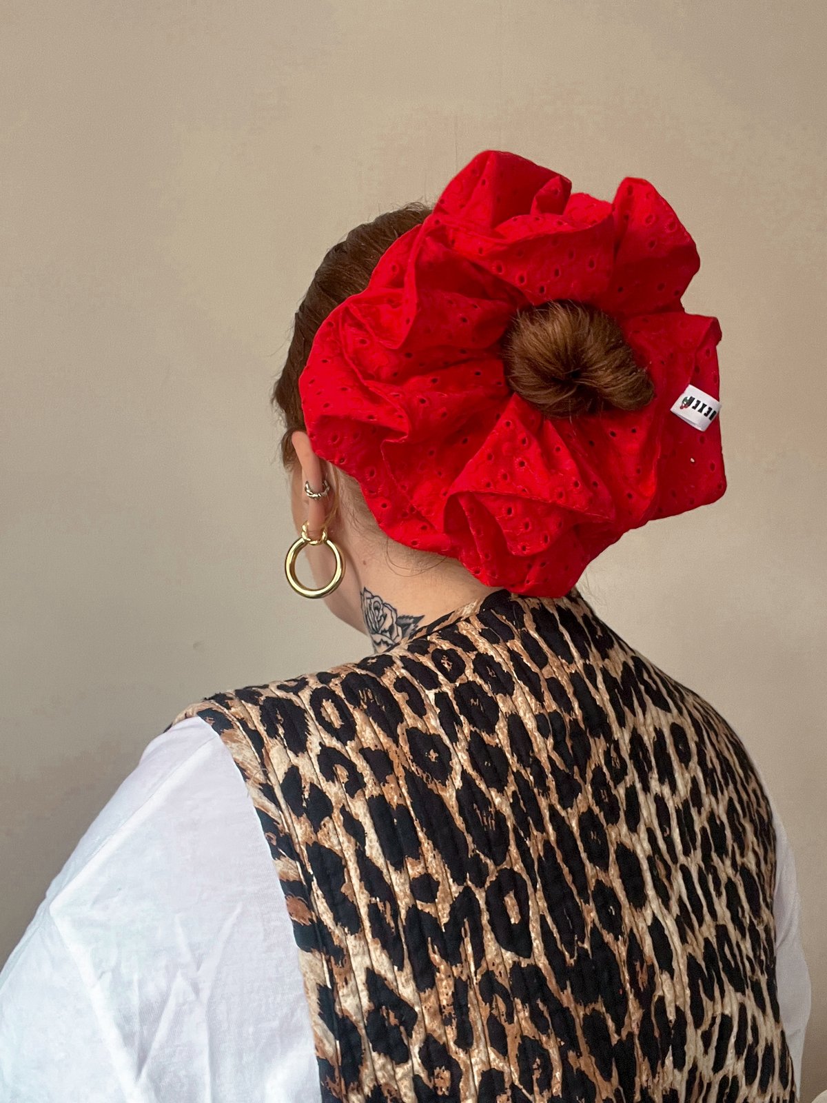 Jumbo Red Scrunchie