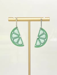 Image 1 of Lime Wedge Dangles
