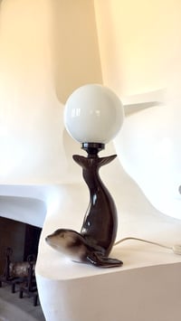 Image 1 of Lampe en céramique otarie 