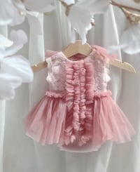 Image 1 of Baby girls photoshoot outfit | Mia | 0-3 months |pink