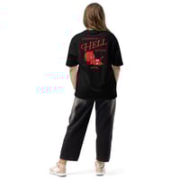 Image 1 of Somebody in Hell Loves Me Unisex Oversized Heavyweight T-Shirt