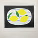 Image of Lemons on a Plate handmade print