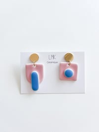 Paire de boucles d'oreilles céramique MÉLAN A 