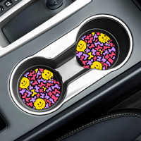 Image 2 of Melting Smiley Car Coasters - 2 pack