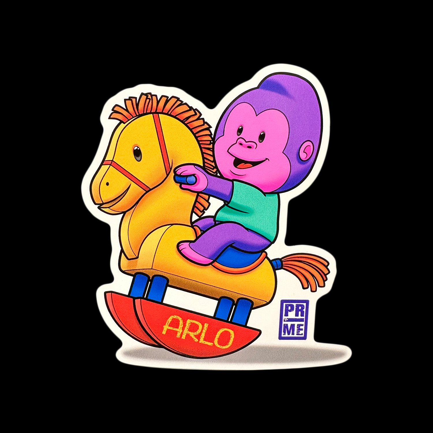 Image of Arlo on a horsey