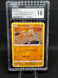 Image 1 of Hitmonchan 012/034 Holo CGC Gem Mint 10 - Shipping included!
