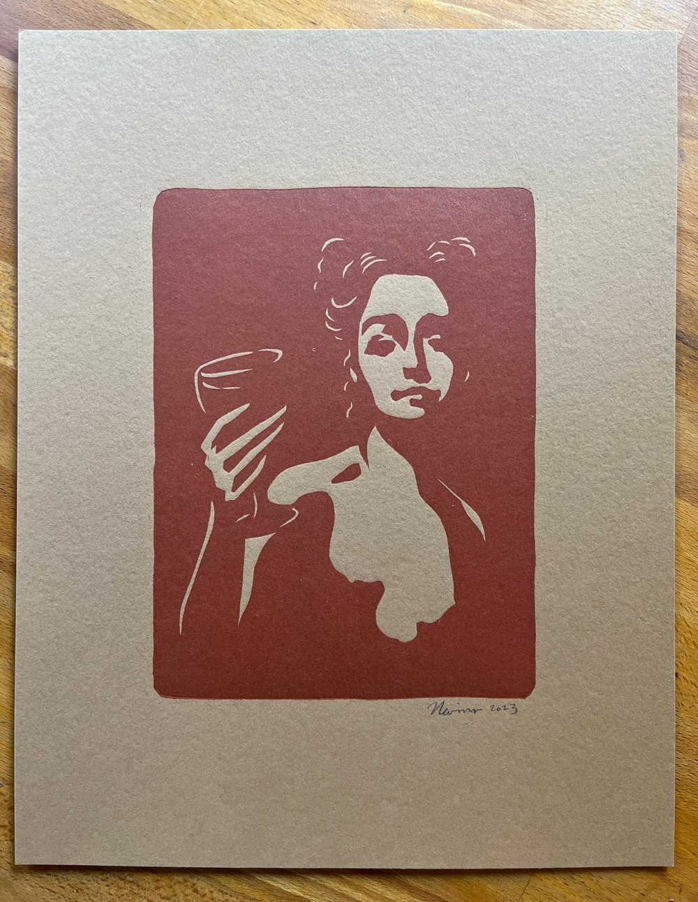 Enjoy - brown kraft paper