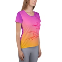 Image 3 of Circular Phylogeny Fitted Athletic T-shirt