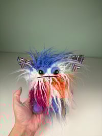 Image 4 of WeightedGrumpy Critter Monster - Bright Curly Patch Fur
