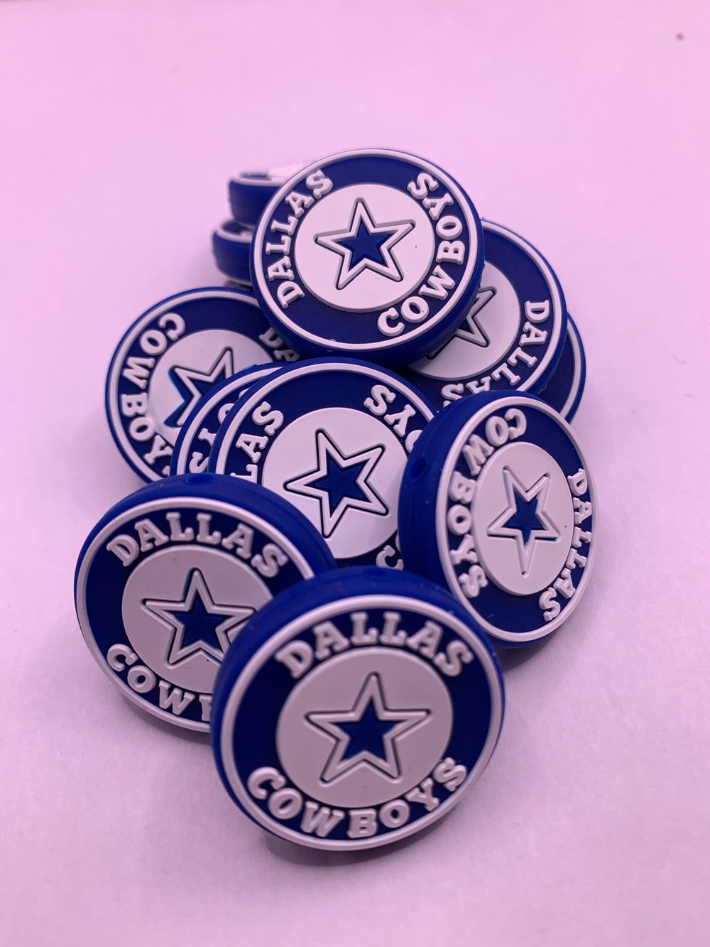 Image of Foot Ball Silicone Bead 