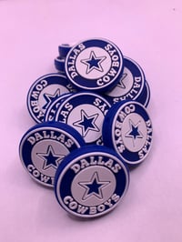 Image 3 of FootBall Silicone Bead 