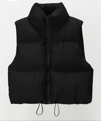 Image 1 of Stand Collar Quilted  Vest