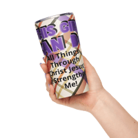 Image 2 of Tapered stainless steel tumbler 20oz (THIS GIRL CAN DO All Things)