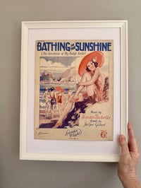 Image 7 of Bathing In The Sunshine, framed 1931 vintage sheet music