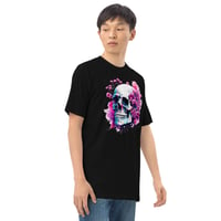 Image 7 of Watercolor skull 4 Men’s premium heavyweight tee