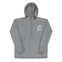 Image 2 of Olympia Logo Embroidered Champion Packable Jacket - White Logo