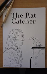 Image 5 of ‘The Rat Catcher’ Original Signed Ink Drawing 
