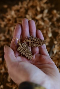 Image 5 of Fern Leaf Earrings ~~