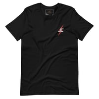 Image of JC Flagship Embroidered Unisex T-shirt (Black and White)