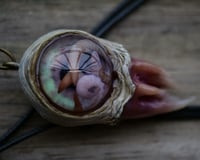 Image 4 of Nebula Hatchling Snaggletooth Pendant - Handmade,  2" OOAK