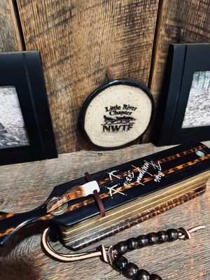 Image of Black Dymondwood/Black Limba with snakewood inlay