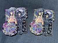 Image 9 of Cosmic Galaxy Saturn Enamel pin ( OG and purple chrome variant) 