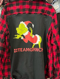 Vintage Black/Red Flannel Shirt The Grinch