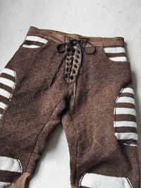 Image 4 of PANT RUGBY BROWN/WHITE