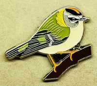 Image 2 of Firecrest - November 2021 - UK Birding Pins - Enamel Pin Badge