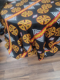 Image 1 of Cameroon traditional round table cloth  120 "
