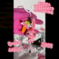 Image 1 of Pink Bunny LPS Keychain Clip