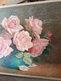 Image 4 of Peinture bouquet de roses anciennes 