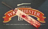 Image 2 of Shaun Of The Dead Custom Mini Cricket Bat's 