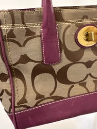 Image 7 of Vintage Coach Signature Hamptons Handbag