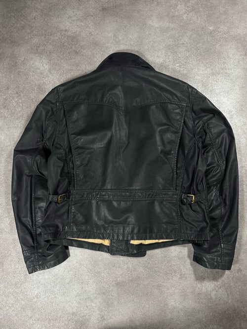 Image of 1990s Armani Jeans Leather Jacket, Size Large