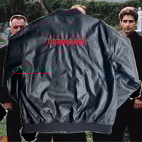 Image 2 of Sopranos font faux leather jacket 