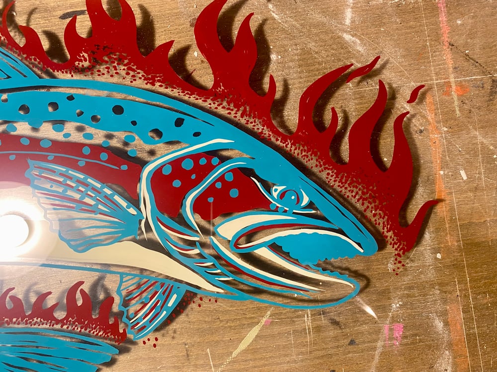 Fish is on fire! 