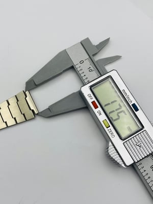 Image of Rare 1970's heavy duty Ricoh stainless steel watch strap bracelet,New Old Stock,mint,17.5mm