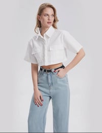 Image 1 of Classic Crop Shirt