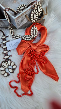 Image 2 of Orange 7 Piece Western Set