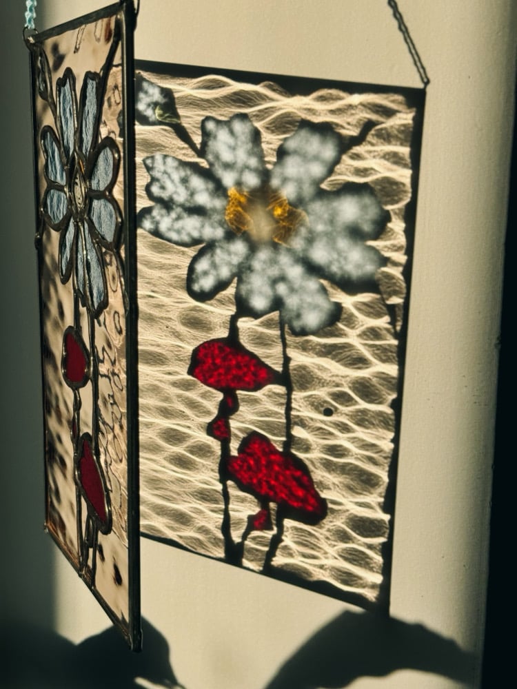 soft pink bleeding heart blooms