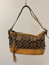 Image 1 of Vintage Coach Monogram Shoulder Bag